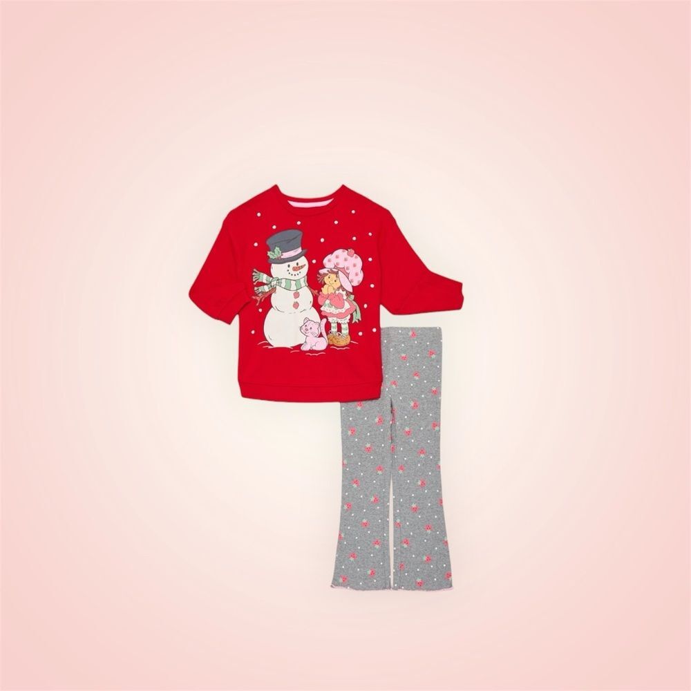 NWT Strawberry Shortcake Baby Girl Sweater Set Sz 18M